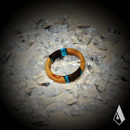 Bague en Bouleau de Carélie et Ziricote