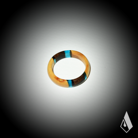 Bague en Bouleau de Carélie et Ziricote – Image 2