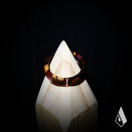 Bague en Ziricote et Hêtre Echauffé – Image 3