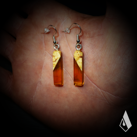 Boucle d'Oreilles en Bouleau de Carélie – Image 3