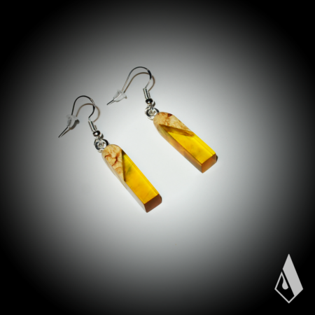Boucle d'Oreilles en Bouleau de Carélie – Image 2