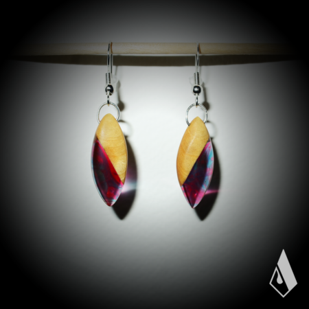 Boucle d'Oreilles en Buis
