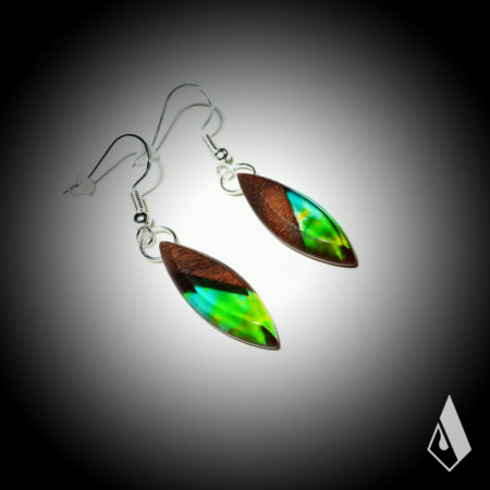 Boucle d'Oreilles en Noyer – Image 2