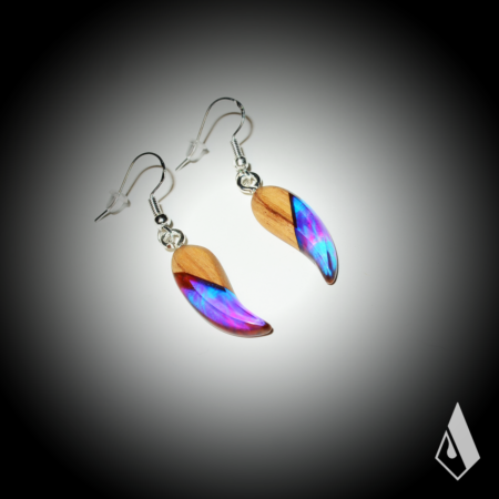 Boucles d'Oreilles en Olivier – Image 2