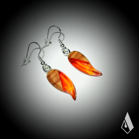 Boucle d'Oreilles en Olivier – Image 2