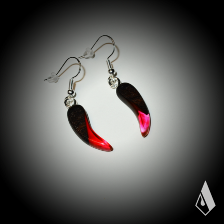 Boucle d'Oreilles en Ziricote – Image 2