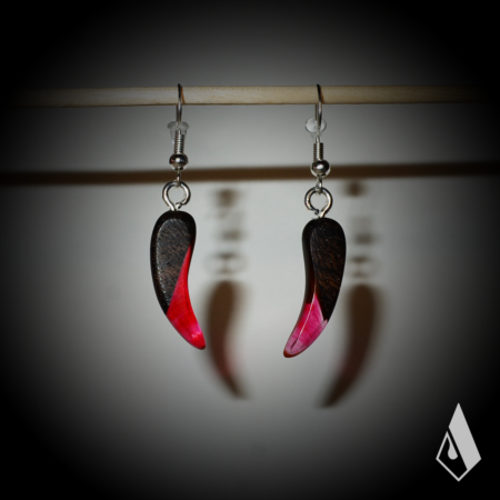 Boucle d'Oreilles en Ziricote