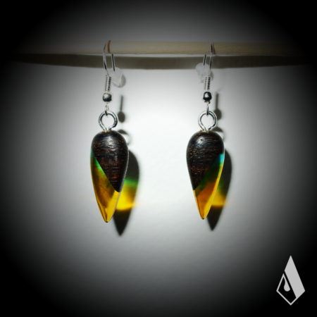 Boucle d'Oreilles en Ziricote