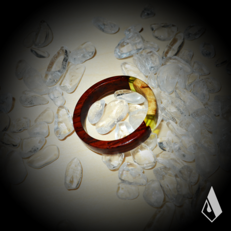 Bague en Cocobolo et Bouleau de Carélie