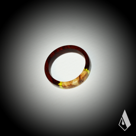 Bague en Cocobolo et Bouleau de Carélie – Image 2