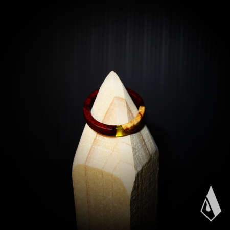 Bague en Cocobolo et Bouleau de Carélie – Image 3